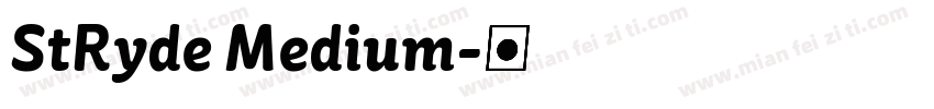 StRyde Medium字体转换